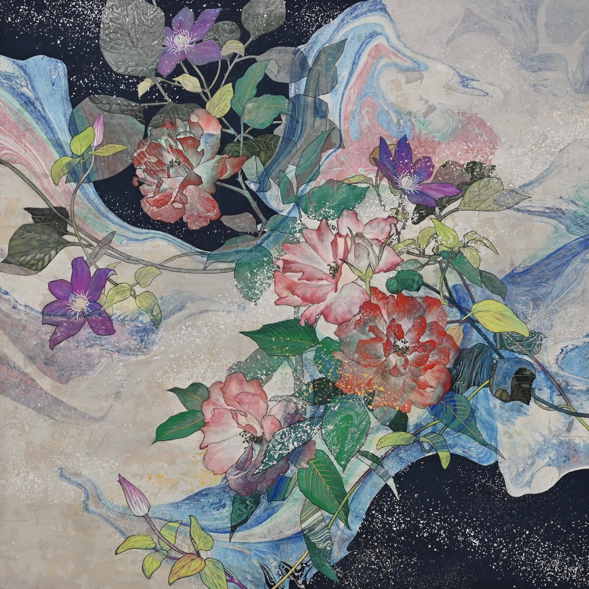 油絵　現代アート　光合星　作者　あんどうまさひろ　油彩画 油絵現代アート光合星作者あんどうまさひろ油彩画