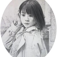 伊藤尚尋「しぐさ」 3号円窓　Ito Naohiro  「gesture」 (round window 27.3×22.0cm)