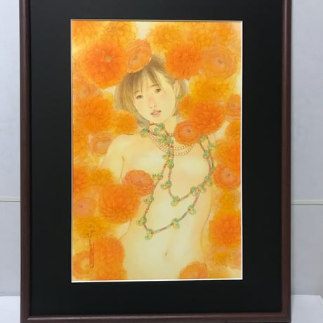 松平一民   「ミツハ」  P6号    Matsudaira Kazutami    41.0×27.3cm