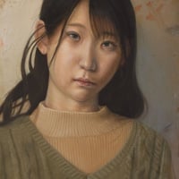 景井享平「落照は星を追い越して」 P6号　　Kagei kyohei  「Falling light overtakes the star」 (41.0×27.3cm)