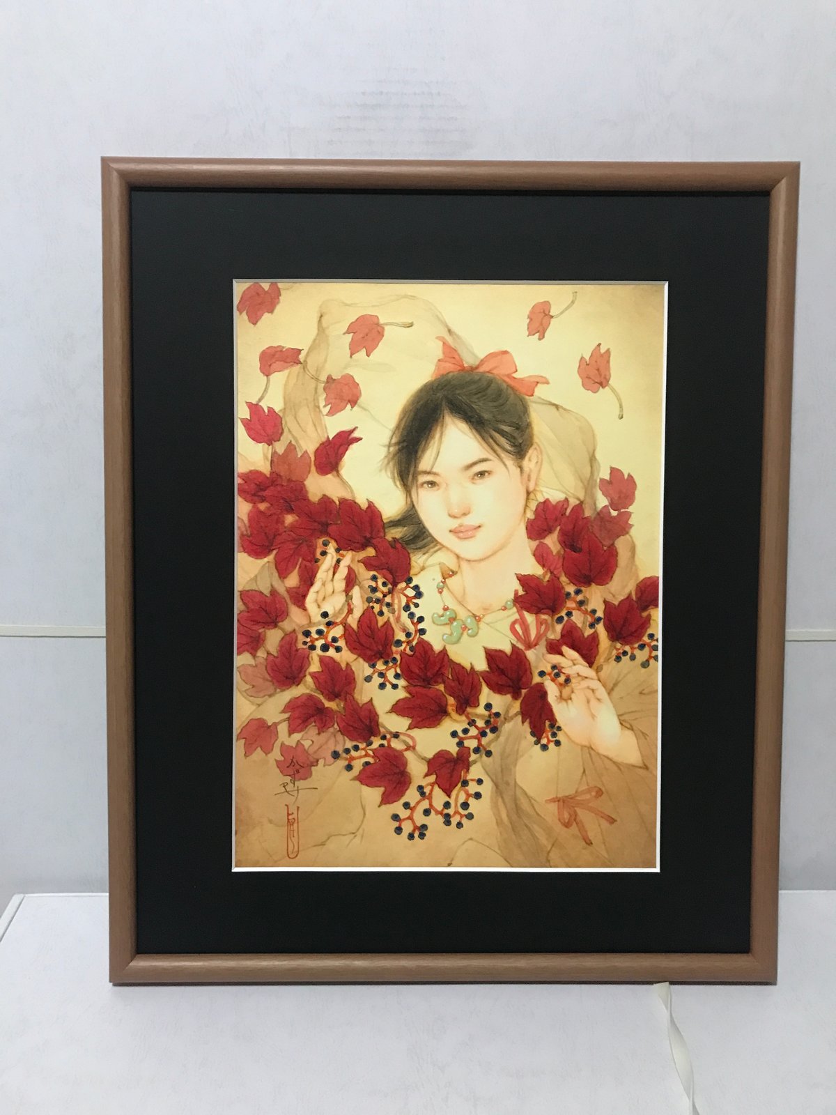 ダラコマタ 絵画 松平一民 「やまとの秋」 F4号 Matsudaira Kazutami 3