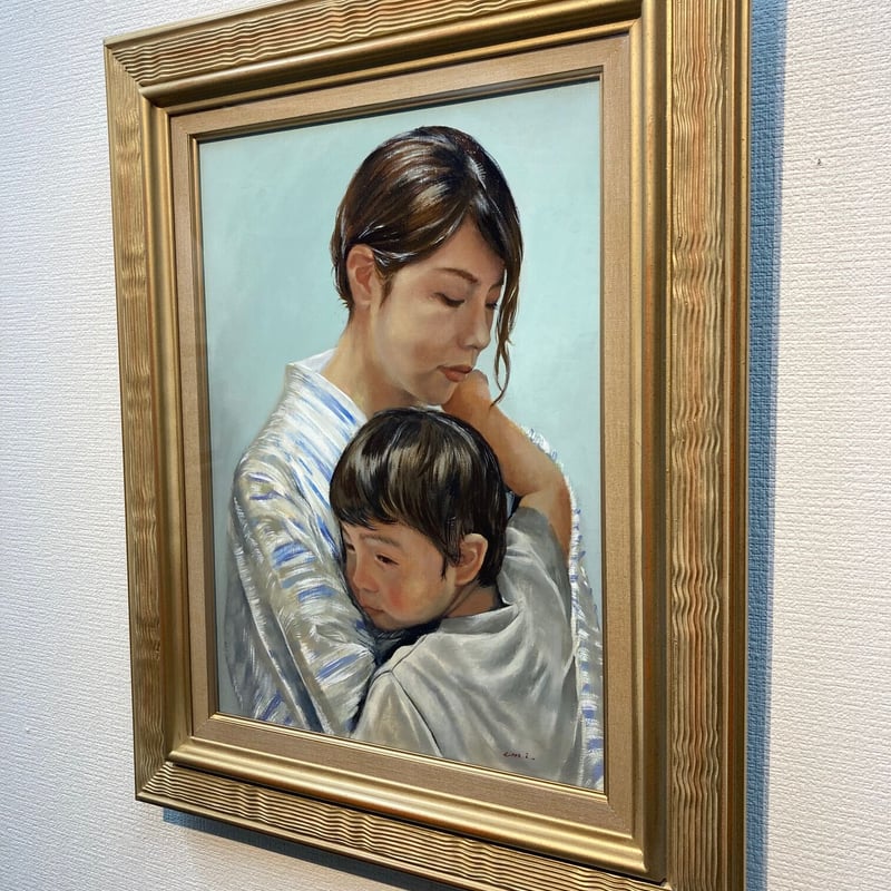 海の中を潜る人　額縁入り　絵画　by M.Onishi 海の中を潜る人 額縁入り 絵画 by M.Onishi 海の中を