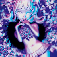 ONOTAKU「花輪の中で」 F3号  　「In the wreath」 (27.3×22.0cm)