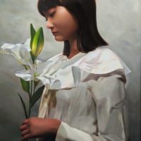 田口 舞　「聖 花」 P30号    Taguchi  Mai   「sacred flower」 (91.0×65.2cm)