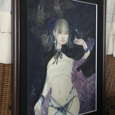 松平一民   「禍津日神」(マガツヒノカミ)  F4号      Matsudaira Kazutami   「evil gods (who cause sin, etc.)」　33.3×24.2cm