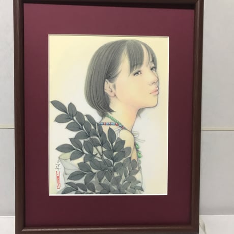 松平一民   「祓戸  気吹戸主」 27.3×20.5cm     Matsudaira Kazutami