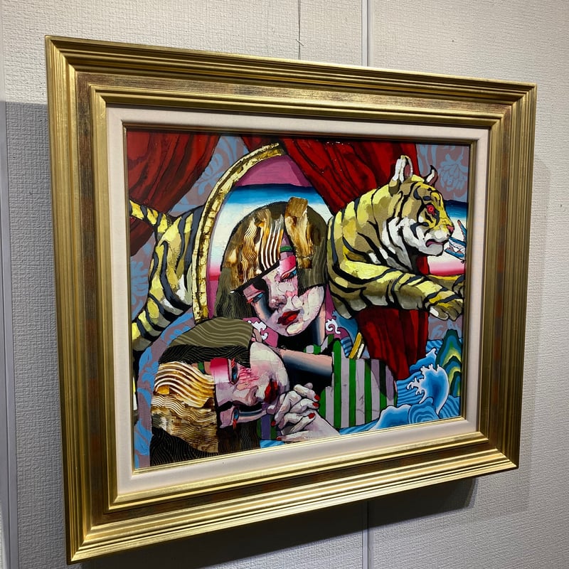 荒木名月「ドッペルゲンガーの作法」 F8号 Araki Natsuki 「The mann