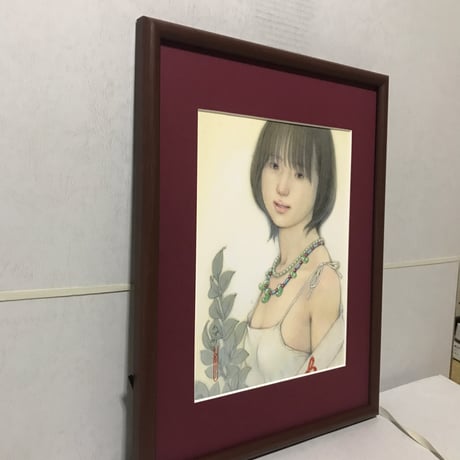 松平一民   「祓戸 速開津比売」 27.3×20.5cm     Matsudaira Kazutami