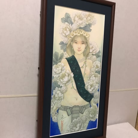 松平一民   「宗像イチキシマヒメ」 52.0×19.0cm    Matsudaira Kazutami