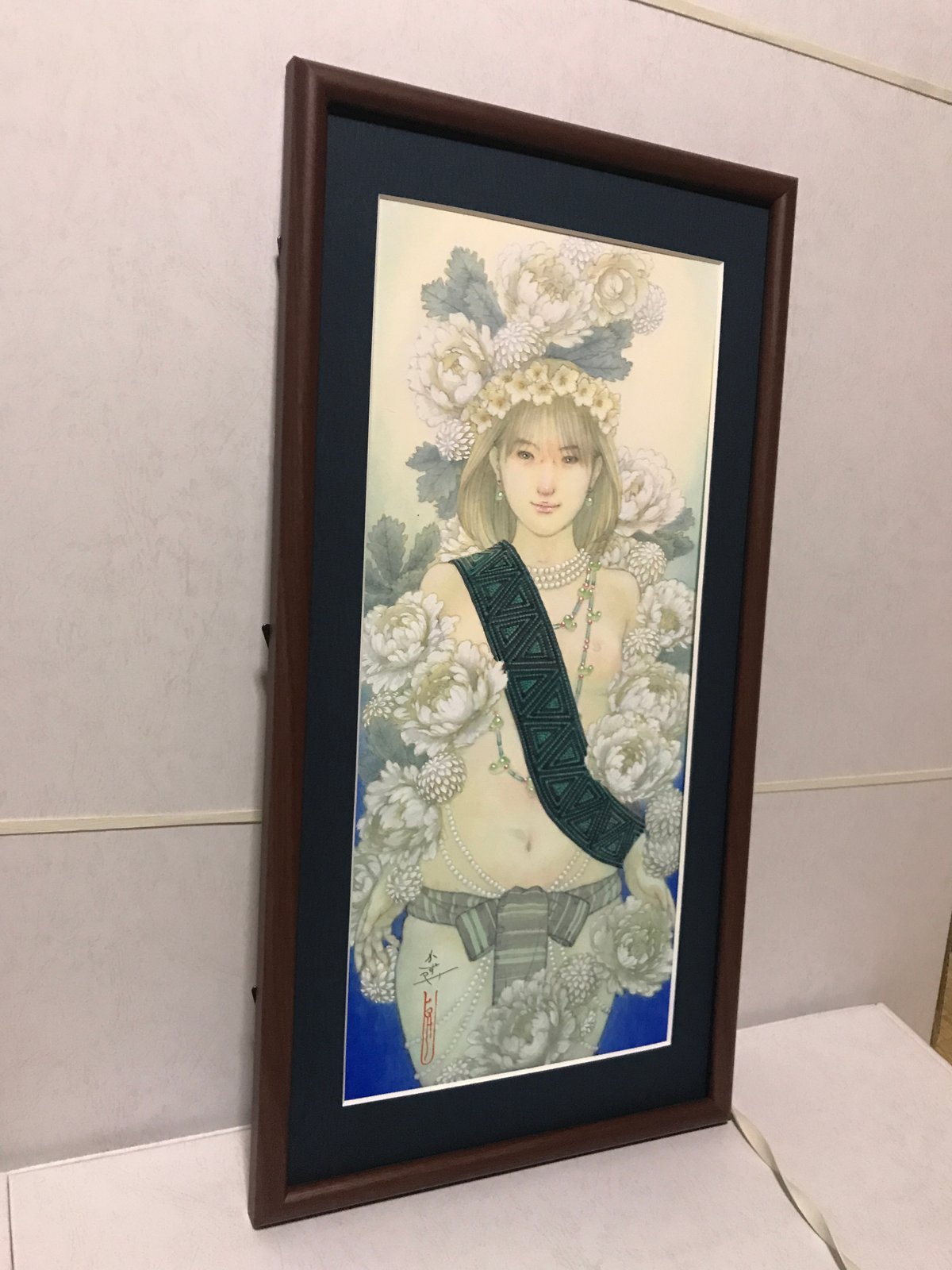 松平一民 「宗像イチキシマヒメ」 52.0×19.0cm Matsudaira Ka