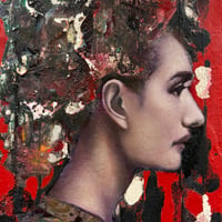 松原修平　「Red Reverie」  32.0×23.0cm　MATSUBARA  SHUHEI