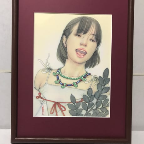 松平一民   「祓戸  速佐須良比売」 27.3×20.5cm     Matsudaira Kazutami