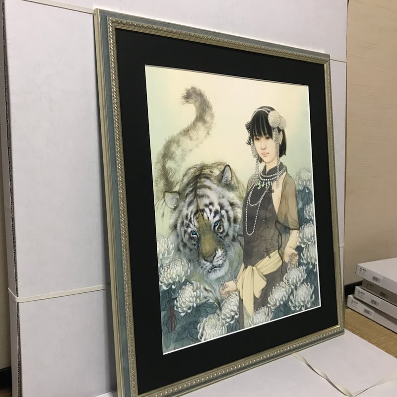 松平一民 「白山の虎」 F8号 Matsudaira Kazutami 45