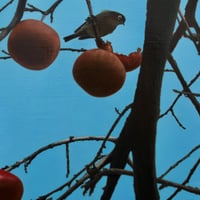 津絵太陽 「冬 天」 P3号    Tsue Taiyo  「Winter Skies」 (27.3×19.0cm)