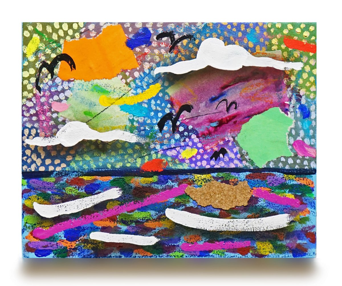 絵画 kiminoe G.green 2024 KYNE × NONCHELEEE (キネ × ノンチェリー)「Untitled, 2024