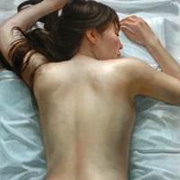 鈴木真治 「放 心」F6号   Suzuki  Shinji   「being absentminded」(41.0×31.8cm)