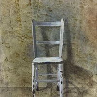 黒木ゆり   「白い椅子」  F8号   　Kuroki  Yuri　(45.5×38.0cm)