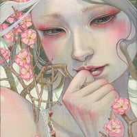 平野実穂　「花の記憶」　Wサムホール　45.4×15.8cm