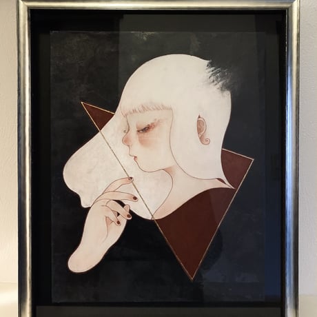 青木香織「光 線」38×30cm 　　Aoki  Kaori　「light ray」　 38×30cm