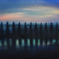 コヤマ大輔   「残 照」  28x38cm     Koyama Daisuke    「Afterglow」