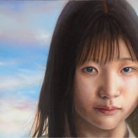 景井享平 「彩雲と風」 F4号　　Kagei kyohei   (24.2×33.3cm)