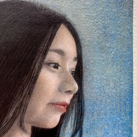 志賀絵梨子　「希望を宿す時」 F3号    Shiga  Eriko    (27.3×22.0cm)