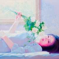 西脇 恵  「花の露」  P10号   Nishiwaki   Megumi    (41.0×53.0cm)