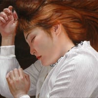 鈴木真治 「Sentimental」　F4号   Suzuki  Shinji   (24.2×33.3cm)