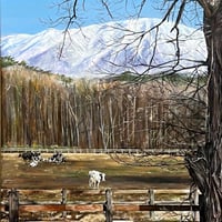 長内絵海「秋の麓」 P100号　　Osanai Emi  「Autumn Foothills」 (162×112cm)