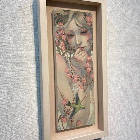 平野実穂　「花の記憶」　Wサムホール　45.4×15.8cm