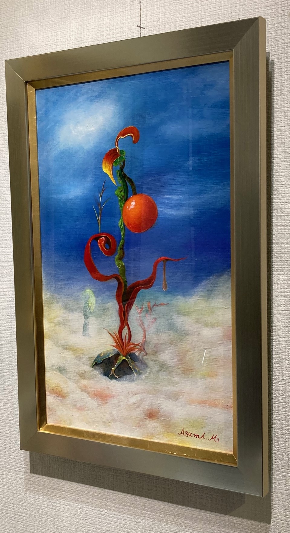 松林誠　油絵【朝の光】 松林誠 油絵【朝の光】