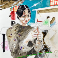 髙橋侑子「指の本数を数える桃子」 25.5×20.5cm　Takahashi Yuriko  　「Momoko counting her fingers」
