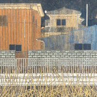 加藤雄大 「対岸の家々」 M10号　 Kato Takehiro　33.3×53.0cm