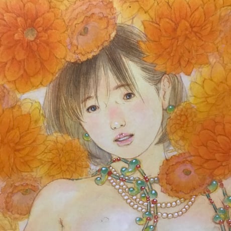 松平一民   「ミツハ」  P6号    Matsudaira Kazutami    41.0×27.3cm