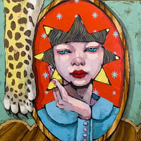 荒木名月 「未明の流れ星」  S2号　Araki  Natsuki　(24×24cm)