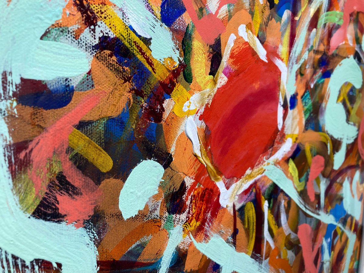 絵画 FOCUS 5 菊地 虹 「SPECTRUM SUN 22.6.7.1」 F10号 Kikuchi