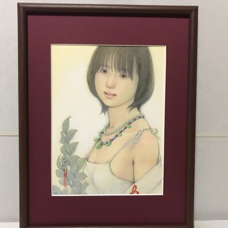 松平一民   「祓戸 速開津比売」 27.3×20.5cm     Matsudaira Kazutami