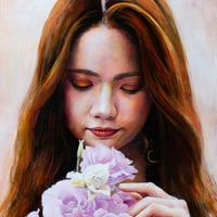 三箇大介 「Life」　F3号   Sanga  Daisuke  (27.3×22.0cm)
