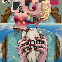 荒木名月 「ハルシネーションの告解」  M8号　Araki  Natsuki　(45.5×27.3cm)