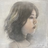 粉川江里子「白く…1」油彩 2015 証明書付 EW8B4ZtXQAIqEqx.jpg