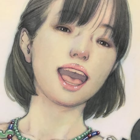 松平一民   「祓戸  速佐須良比売」 27.3×20.5cm     Matsudaira Kazutami