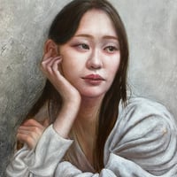 苛原 治  「影」  F3号　Irahara Osamu   27.3×22.0cm