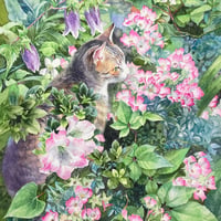 松江利恵  「花と眠りのあわい」   20×30cm       Matsue Rie