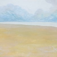 木村夏子「凪の向こう」 サムホール　Kimura Natsuko  　「Beyond the calm」　 (15.8×22.7cm)