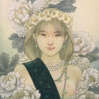 松平一民   「宗像イチキシマヒメ」 52.0×19.0cm    Matsudaira Kazutami