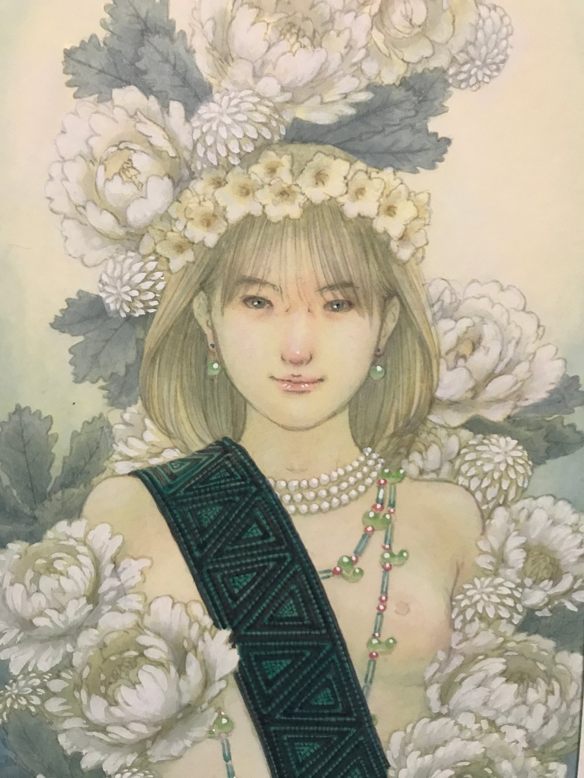松平一民 「宗像イチキシマヒメ」 52.0×19.0cm Matsudaira Ka