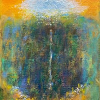 すずきゆきお「残 響」 サムホール　Suzuki Yukio  「reverberation」 (22.7×15.8cm)