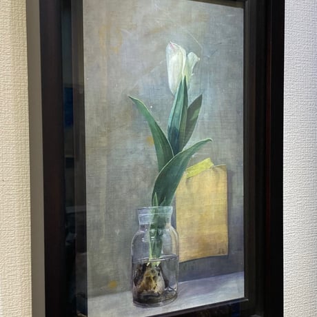 真島 柊   「美しく咲くために」 M6号     Mashima  Shu  「To bloom beautifully」  (41.0×24.2cm)