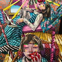 荒木名月「ペシミズムの祝福」 F20号　Araki  Natsuki  「The Blessing of Pessimism」 (72.7×60.6cm)
