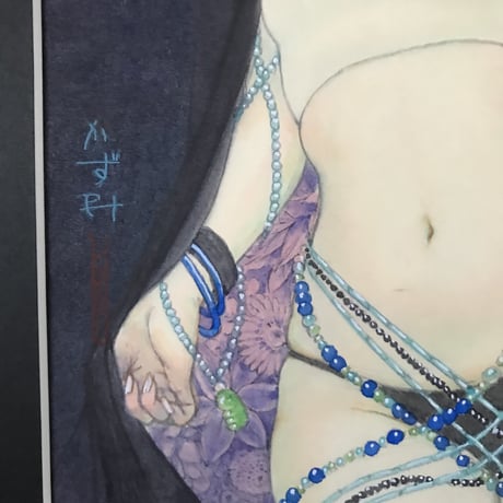 松平一民   「禍津日神」(マガツヒノカミ)  F4号      Matsudaira Kazutami   「evil gods (who cause sin, etc.)」　33.3×24.2cm